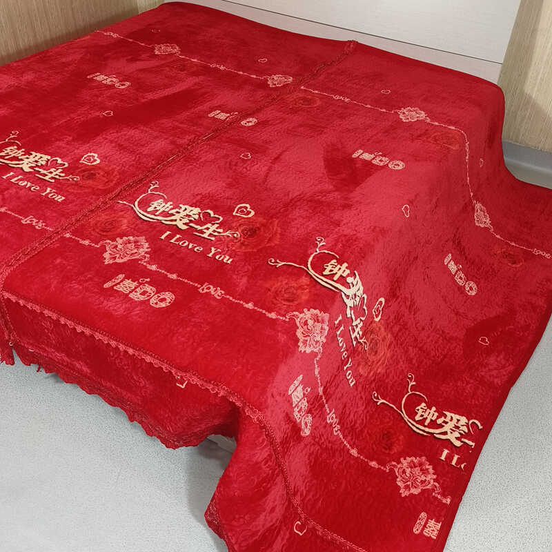 牛奶绒床盖冬季加绒2024新款农村大炕榻榻米机洗土炕炕盖结婚炕盖