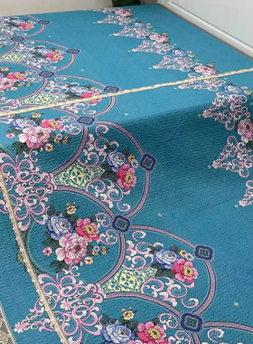 炕盖大炕土炕四季通用花边可机洗可拆卸冬季加绒榻榻米床盖欧式