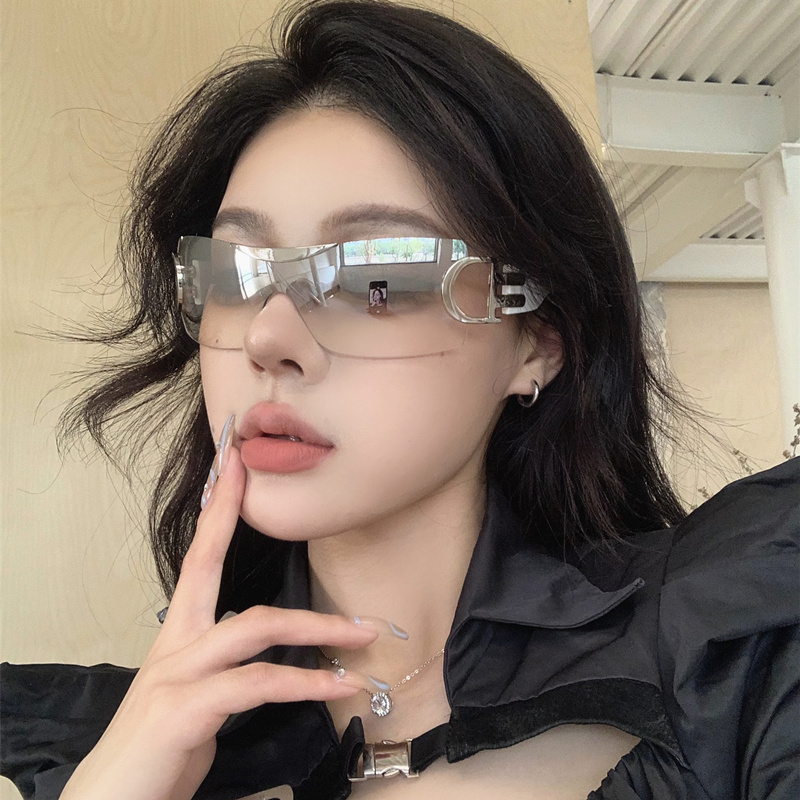 无框水银一体式墨镜防紫外线