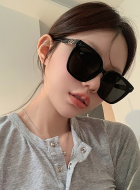韩版大框gm高级感墨镜女ins大脸显瘦街拍防晒太阳镜防紫外线男潮