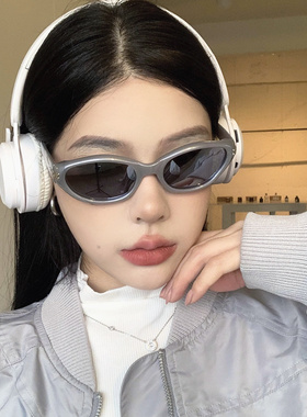 个性男女银色潮酷太阳镜防紫外线