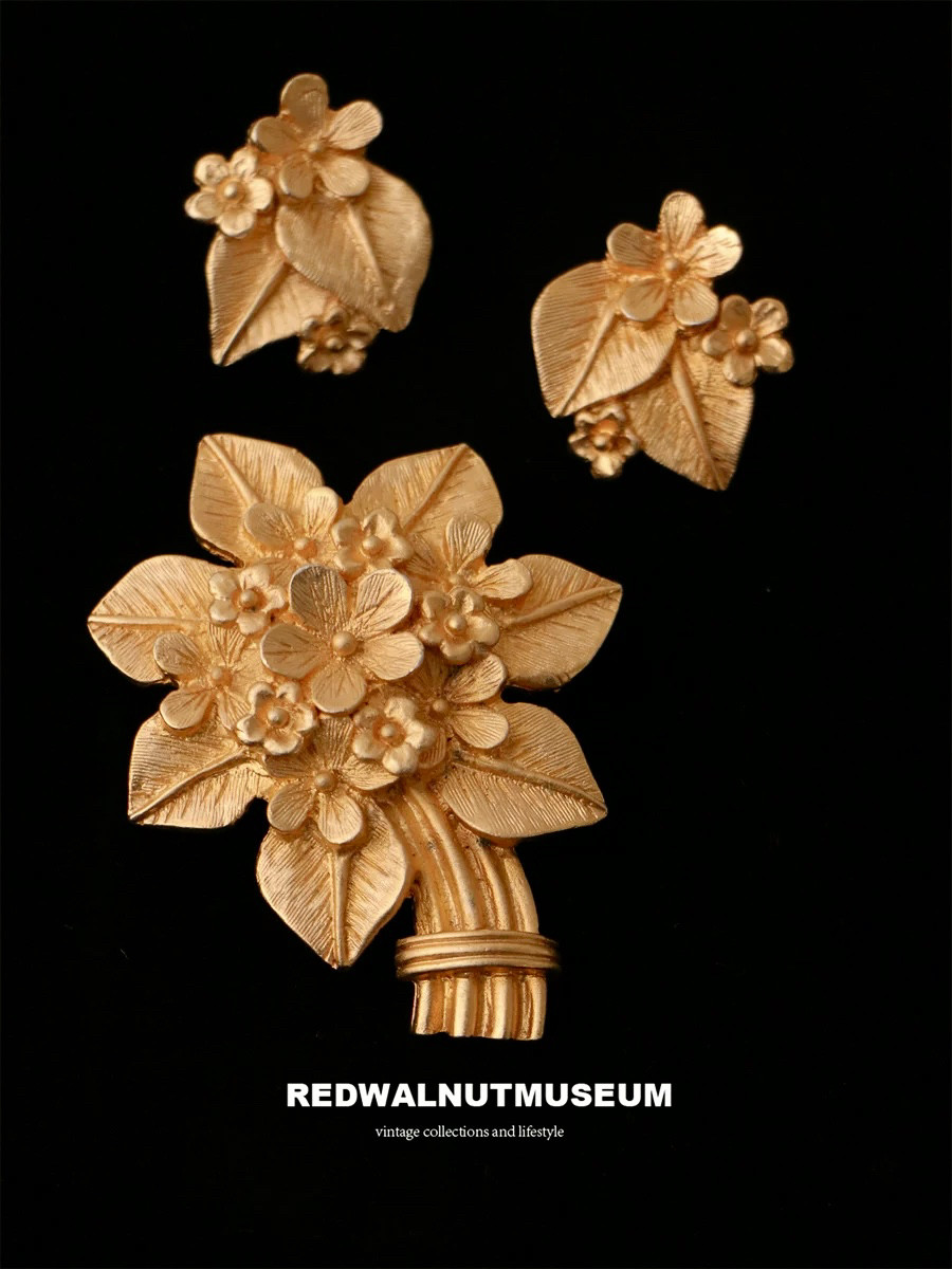 小众mini di n浓金花卉雾金套装 中古套装