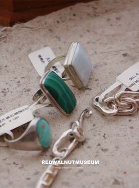 古董首饰vintage天然石