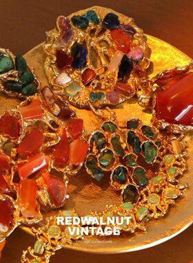 首饰法产西洋彩色vintage古董