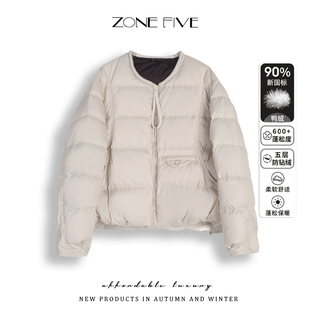 圆领时尚 韩版 保暖羽绒外套冬 羽绒服女2025新款 Zonefive云朵短款