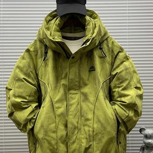 2025冬季 羽绒服男轻薄宽松连帽羽绒衣日系潮牌派克服羽绒外套 新款