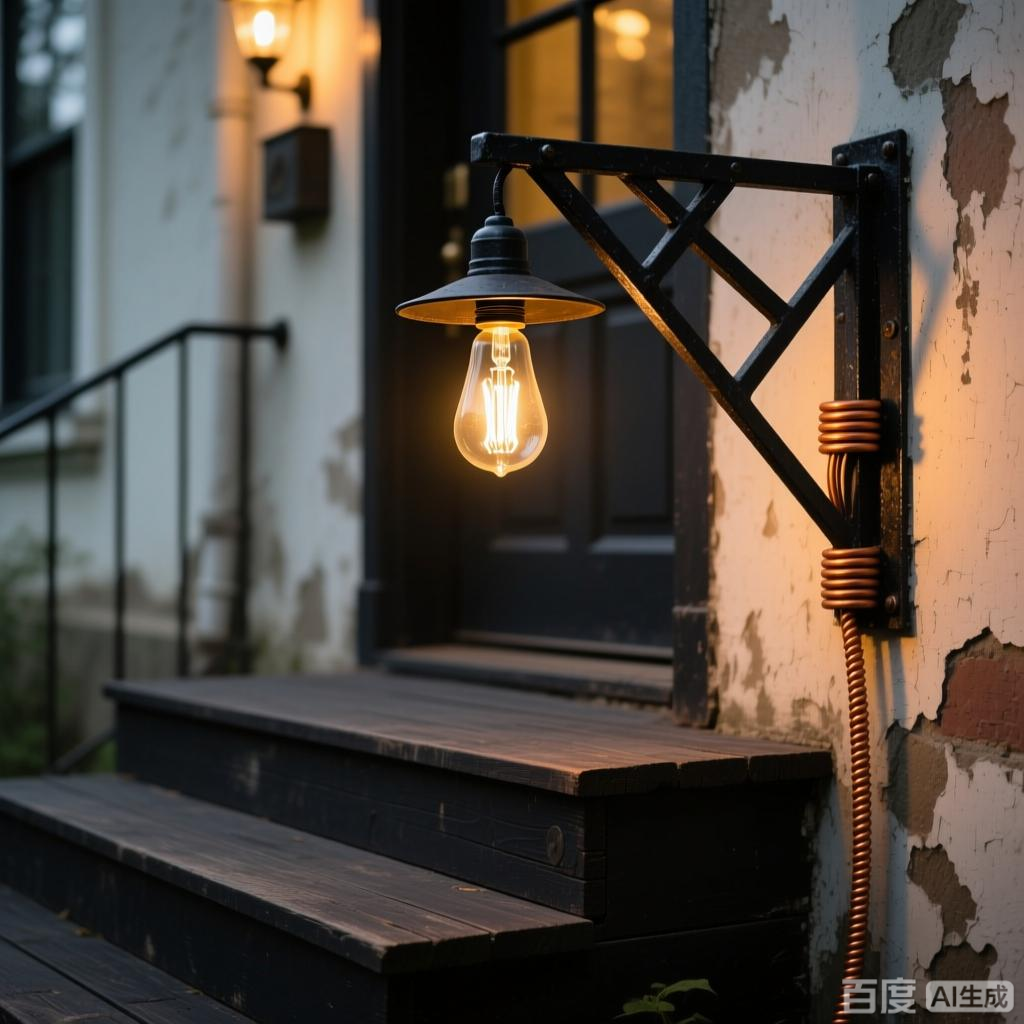 复古风别墅大门口户外防水防虫室外阳台灯感应灯