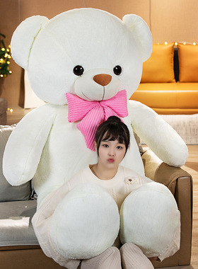 粉色大熊蓝色毛绒玩具公仔抱抱熊可爱娃娃玩偶泰迪熊狗熊大号礼物