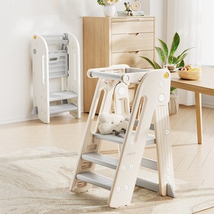 蒙氏学习塔宝宝洗漱洗手台阶梯凳可折叠儿童踩脚凳婴儿刷牙扶手凳