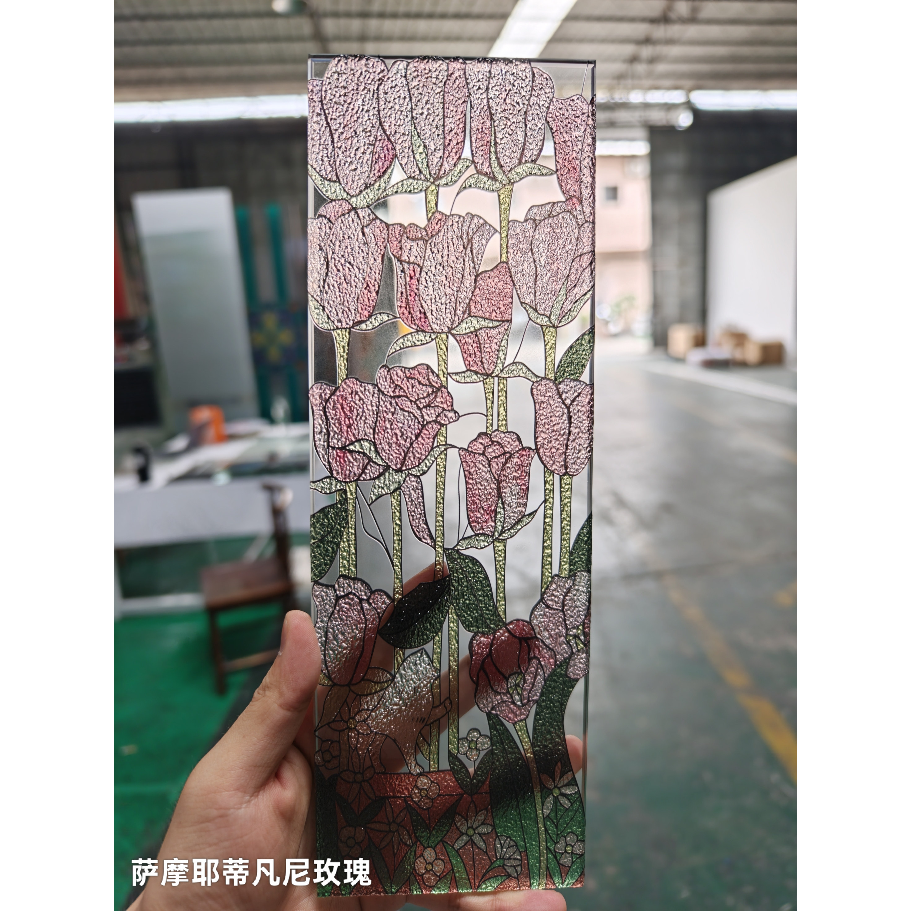 高档艺术掐丝珐琅彩玻璃别墅装饰客厅卧室屏风隔断入户玄关背景墙