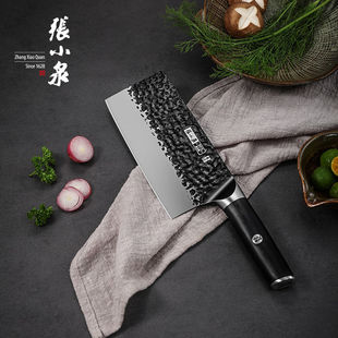 张小泉菜刀家用鬼舞切片刀不锈钢进口复合钢锻打免磨专业高碳钢刀