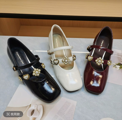 Hepburn.Dianna.Queen法式粗跟浅口玛丽珍单鞋女气质百搭风2026