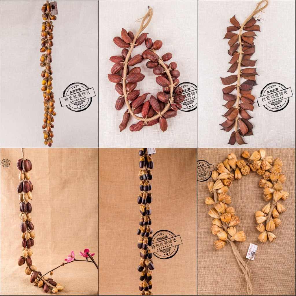 包邮天然干果菠萝果菩提子平安豆挂件样板房酒店餐厅装饰家具摆件