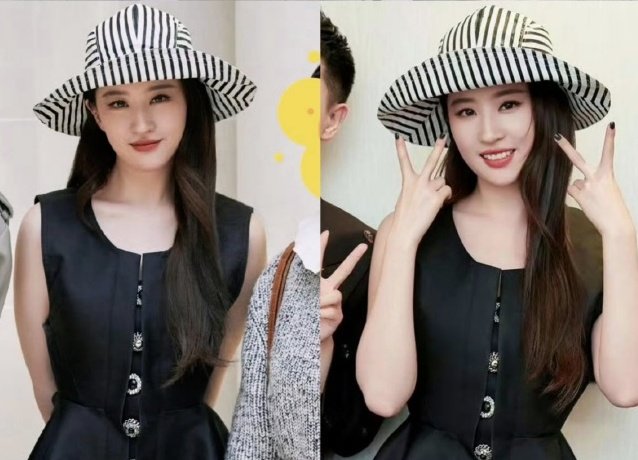 玫瑰的故事刘亦菲同款帽子黄亦玫黑白条纹盆帽大檐防晒遮阳渔夫帽