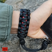 编织防掉防摔加宽手机挂绳旅游挂手腕可调节手机链结实伞绳男女款