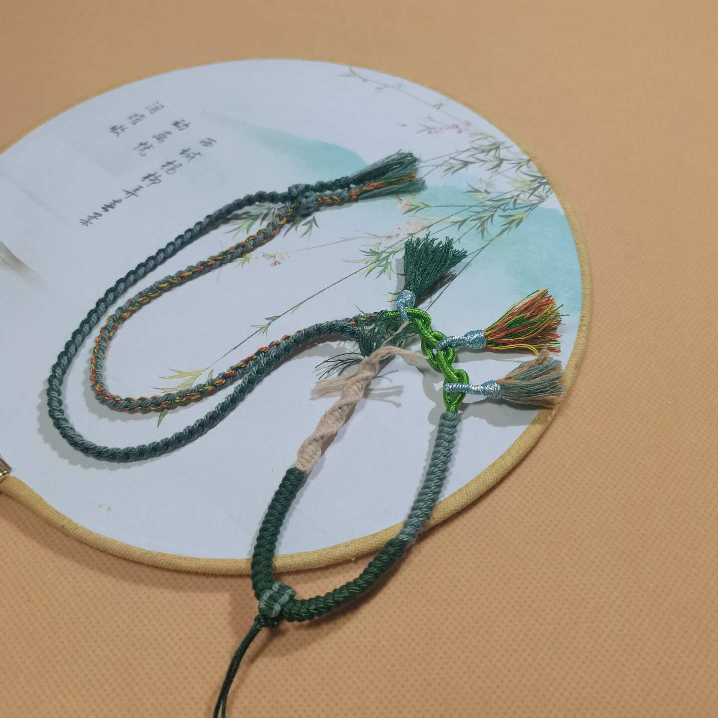 藏式棉线挂件绳玉石蜜蜡流苏项链