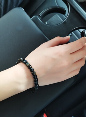 很独特天然蓝虎眼石手链老型手串