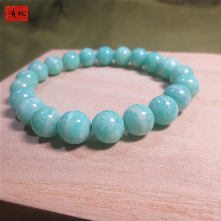 清纹 天然天河石手链女款小众单圈圆珠手串一物一图好物专享