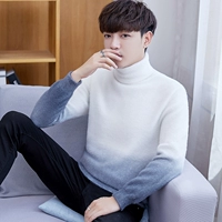 Áo len cao cổ nam 2019 mới thu đông 2014 phiên bản Hàn Quốc của xu hướng áo len nhung nước mùa đông áo len dày cho nam - Áo len cổ tròn thời trang nam