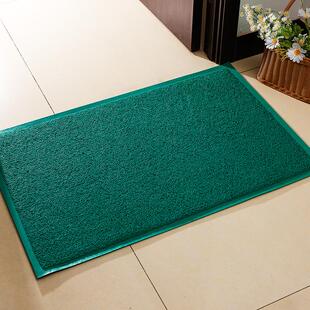 户外绿色无字光板入户门口出入平安防滑地垫丝圈脚垫欢迎光临地毯