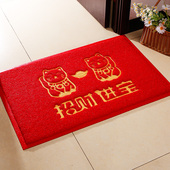 进门地垫门垫塑料pvc地毯入户门大门口招财进宝丝圈地毯家用脚垫