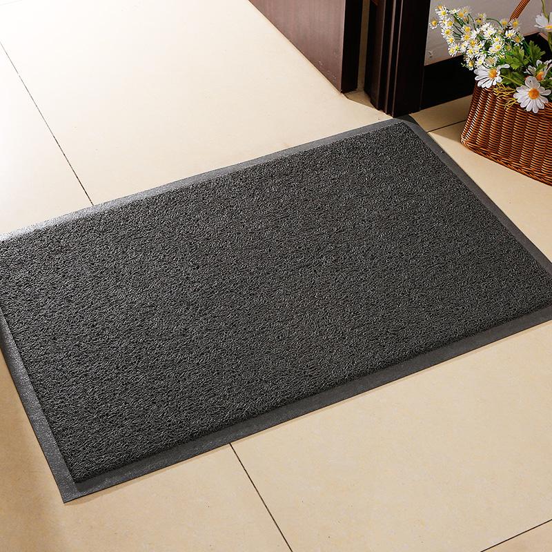 灰色无字地垫店铺酒店进门欢迎光临迎宾地毯入户门口脚垫家用地垫