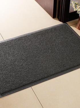 灰色无字地垫店铺酒店进门欢迎光临迎宾地毯入户门口脚垫家用地垫