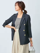 Mua toàn cầu Nhật Bản trực tiếp ở nước ngoài 2019 mùa xuân phụ nữ mua áo blazer đôi thời trang đi lại - Business Suit