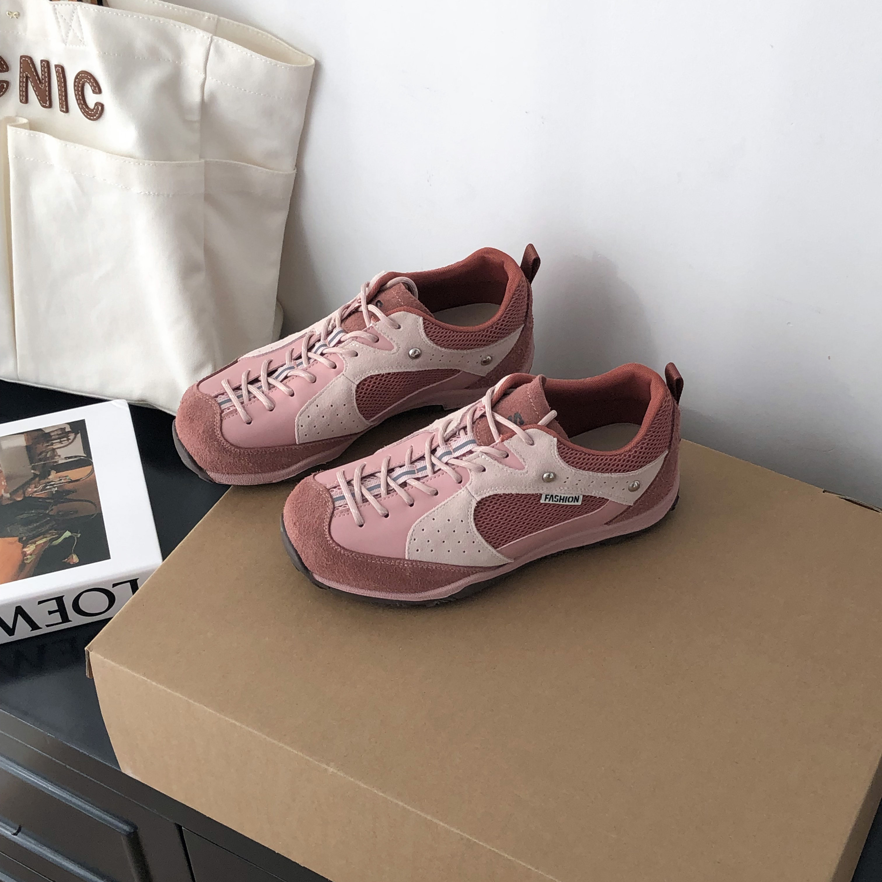 春季时尚休闲女鞋2026新款真皮网面舒适平底鞋运动透气百搭阿甘鞋,女鞋,时尚休闲鞋,淘宝优惠券,粉丝福利购,淘宝优惠卷