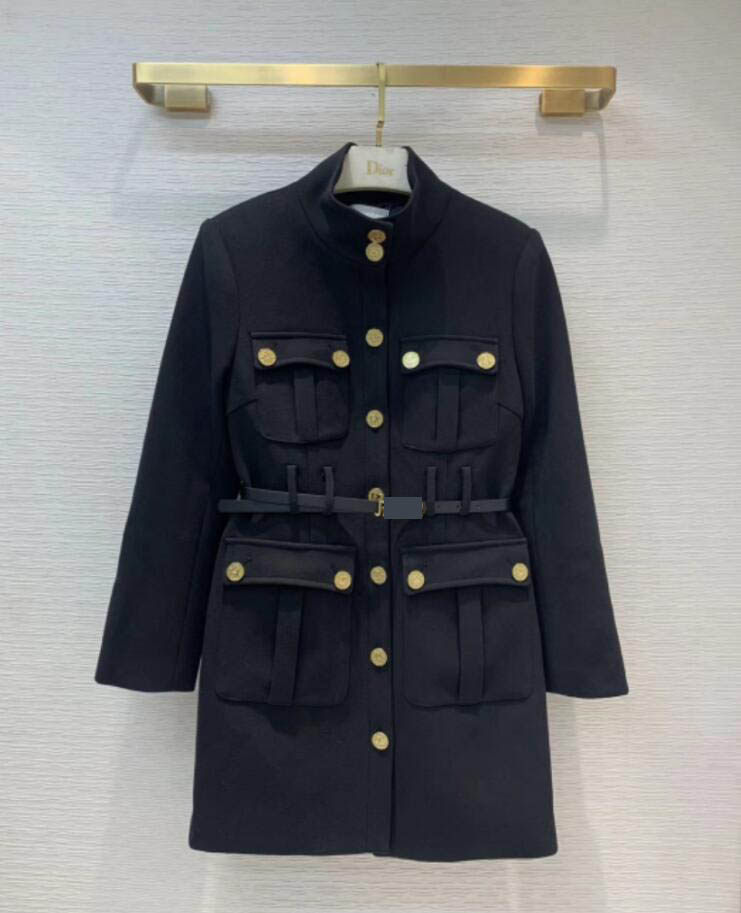 折扣 高端欧货女装 金属扣腰带黑色口袋长袖宽松西服式连衣裙外套,女装/女士精品,西装,淘宝优惠券,粉丝福利购,淘宝优惠卷