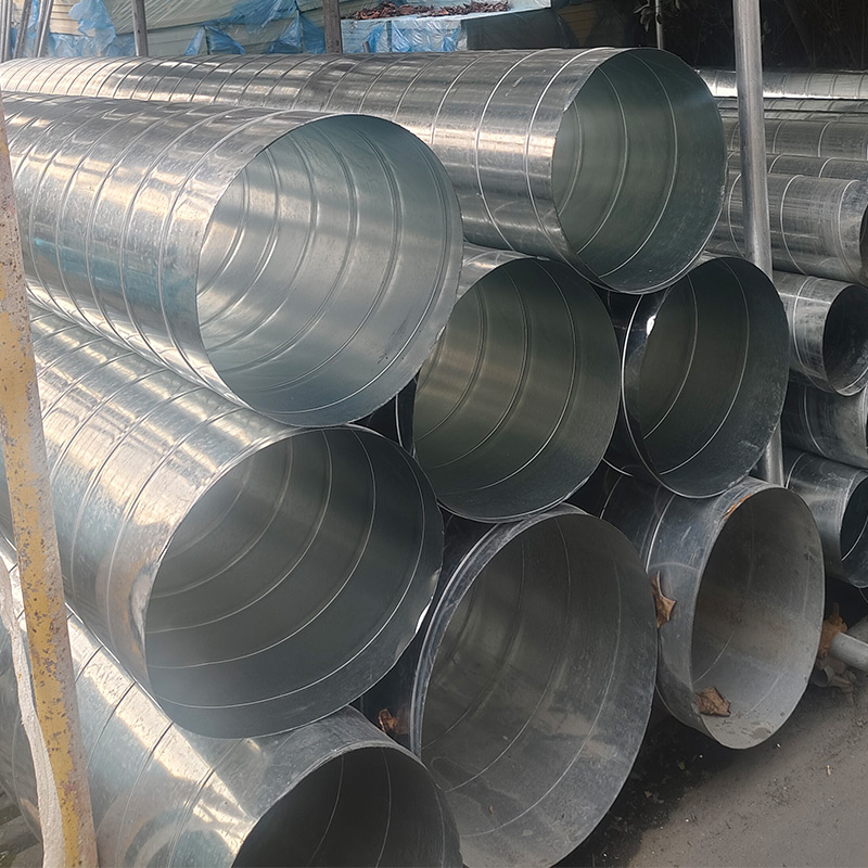 风管不锈钢螺旋风管焊接无缝环保排烟除尘烟囱消防排烟空调风机新