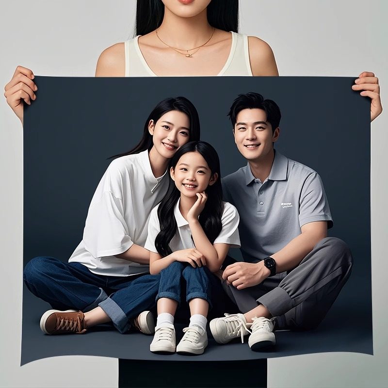 艺术微喷洗照片打印冲洗全家福结婚照放大尺寸摄影作品大画幅挂墙
