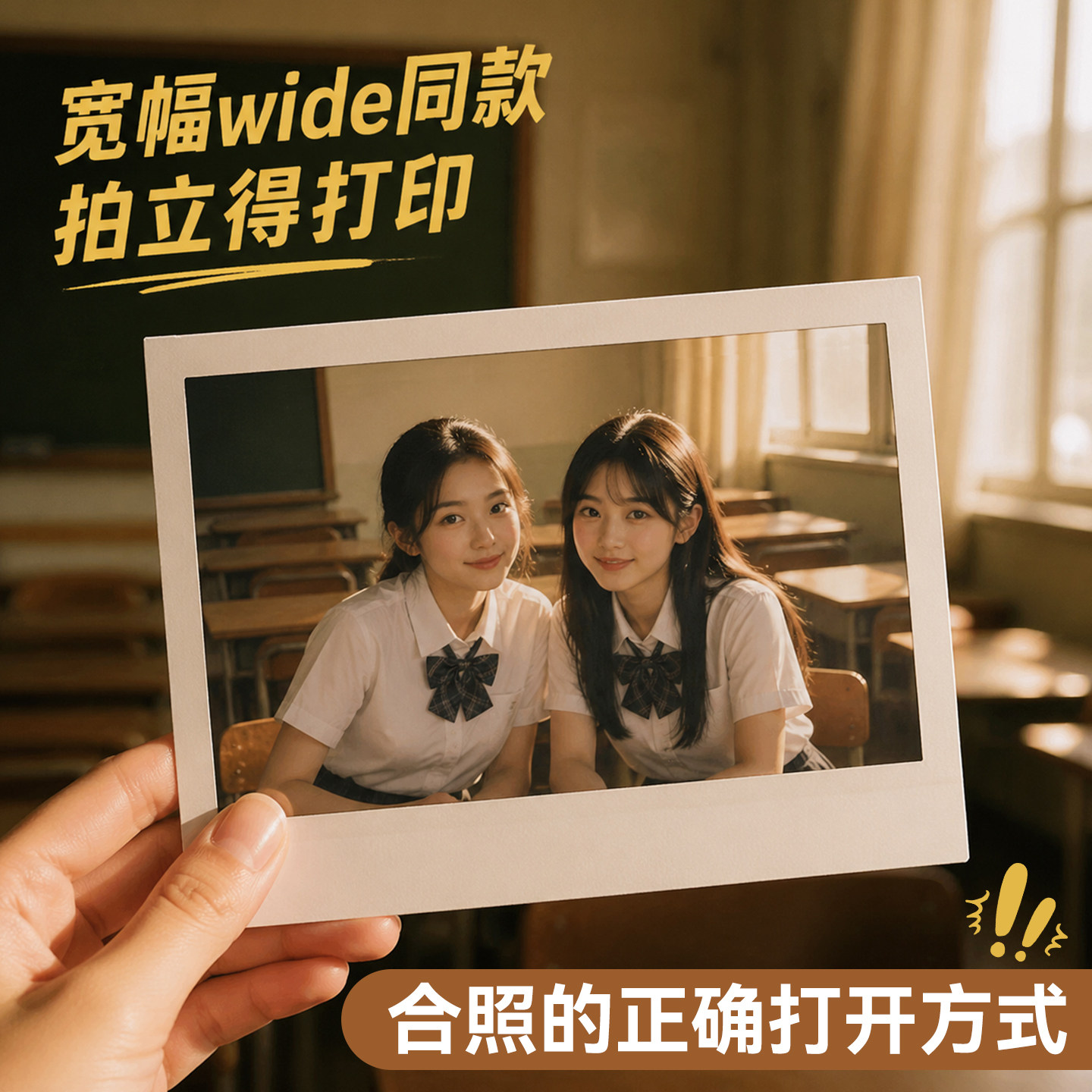 宽幅拍立得打印→毕业照明星照图片