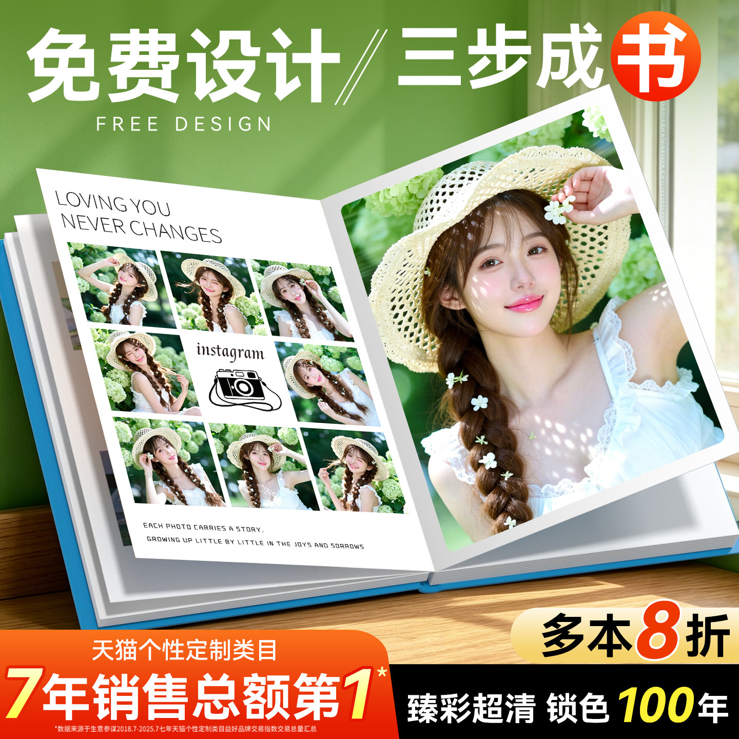 照片书定制作大容量毕业相册本纪念相册打印成册diy入册写真影集