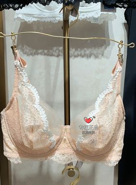 25春夏兰卡文LA CLOVER春野初见4/4薄杯文胸蕾丝女CC13AG1配23ag1