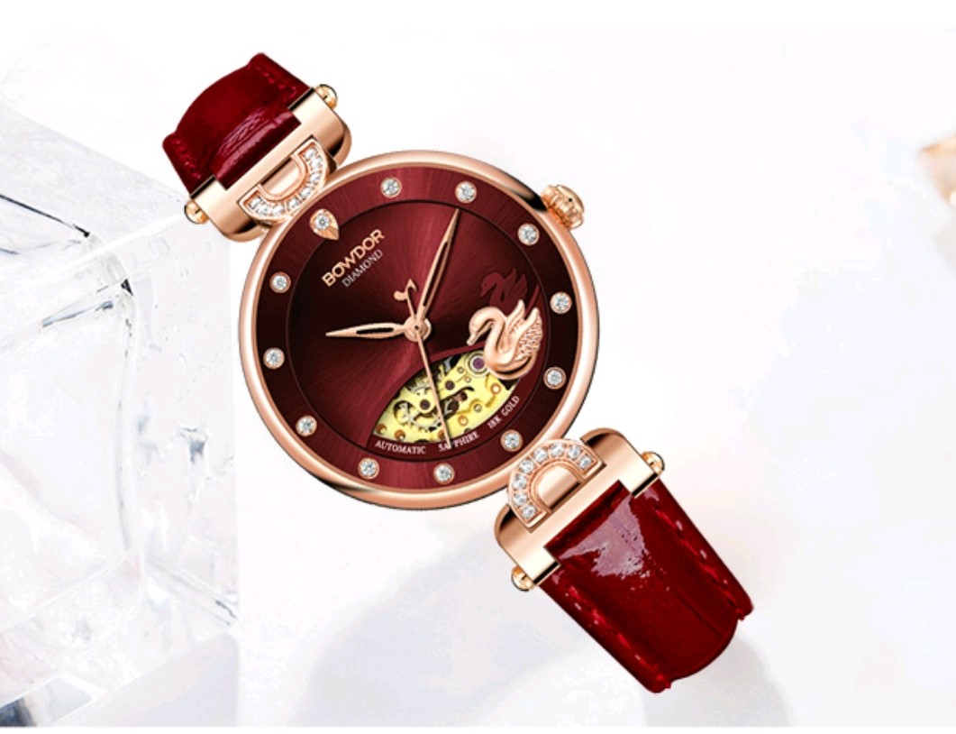 2021宝舵表皮镂空机械玫瑰金