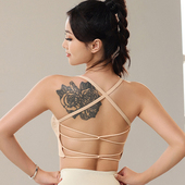细肩带镂空美背运动内衣女士防震跑步健身瑜伽背心式 文胸可拆胸垫