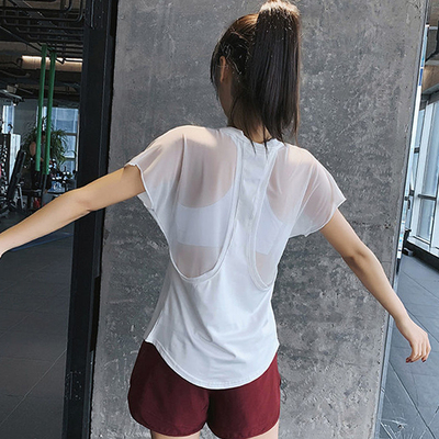 黑白色宽松版运动罩衫女速干透气