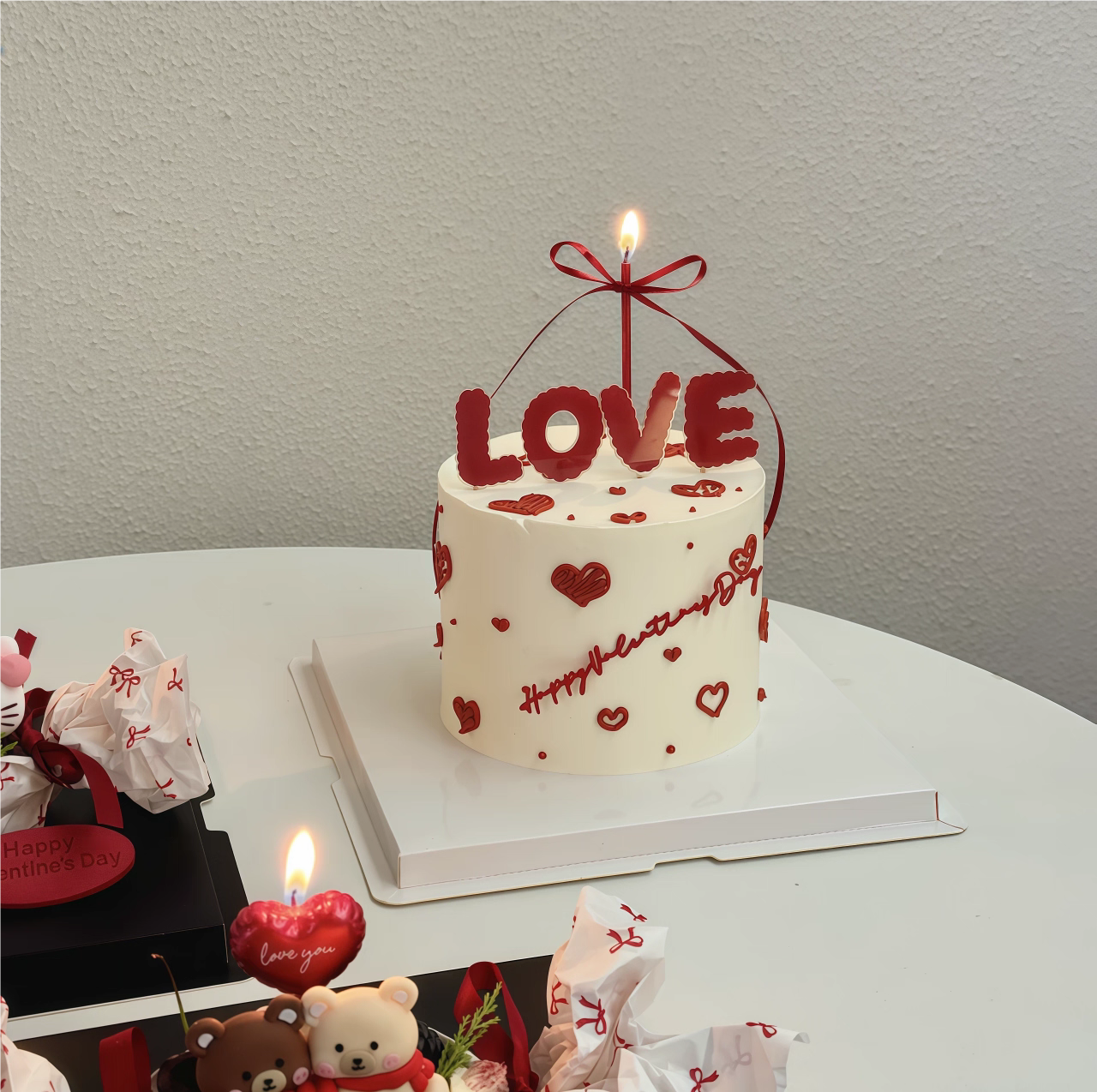 2.14情人节红色LOVE亚克力曲线蜡烛烘焙甜品装扮插件蛋糕装饰插牌,节庆用品/礼品,节日装扮用品,淘宝优惠券,粉丝福利购,淘宝优惠卷