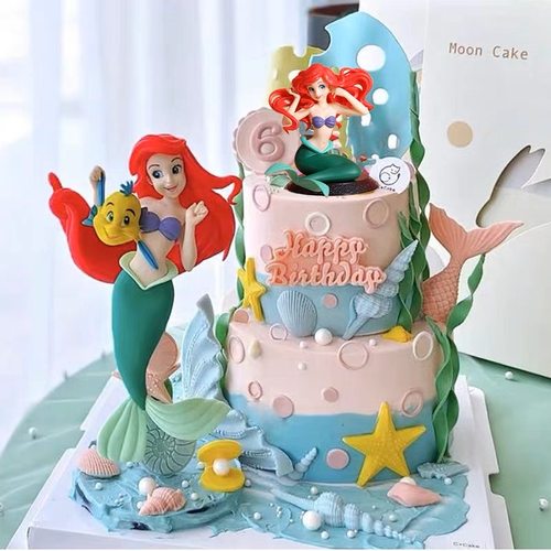 大尾巴鱼美人鱼公主鱼尾装饰摆件