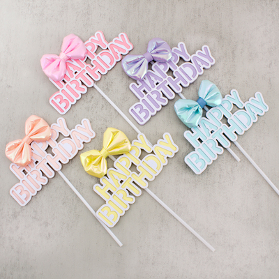 春款泡泡蝴蝶结马卡龙色系