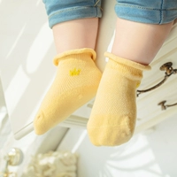 Vớ trẻ em mùa hè mỏng phần cotton 0-1 cho bé sơ sinh vớ mùa xuân và mùa thu miệng bé trai và bé gái vớ cotton - Vớ quần vớ