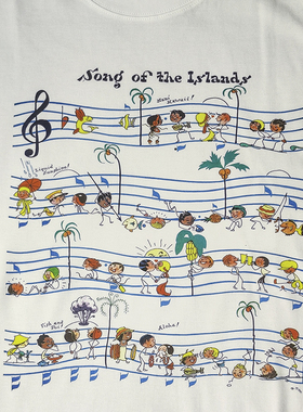 美式复古旅游沙滩海岛夏威夷印花Hawaii HULA ALOHA男女短袖T恤