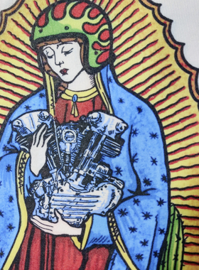 美式复古街头摩托车印花短袖T恤男修身时尚印花欧美短袖T恤日系男