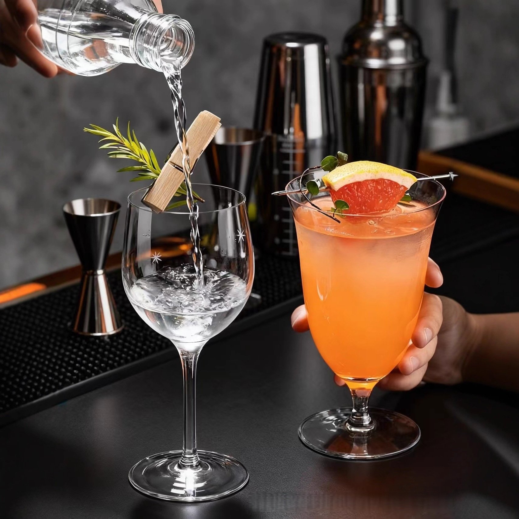 复古水晶刻花玻璃鸡尾酒杯高脚杯轻奢高颜值酒杯酒吧专用鸡尾酒杯,餐饮具,鸡尾酒杯,淘宝优惠券,粉丝福利购,淘宝优惠卷