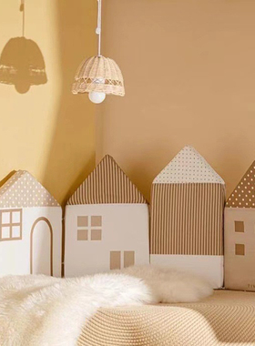 婴儿床床围宝宝儿童床防碰撞加厚软包可拆洗小房子创意造型围栏