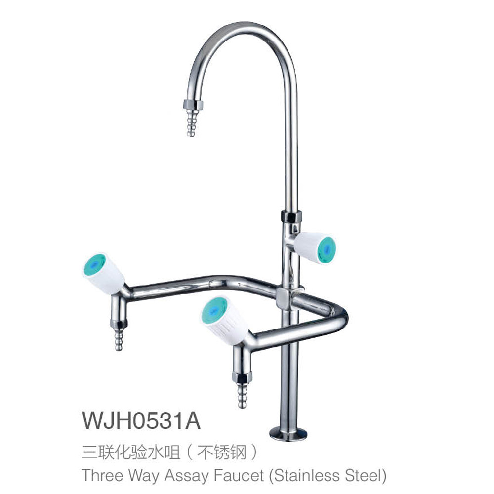 正品润旺达不锈钢三联化验水咀wjh0531a实验室三联水龙头