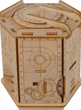 Fort Knox Box诺克斯堡解密盒子烧脑木制益智拼图密室逃脱puzzle
