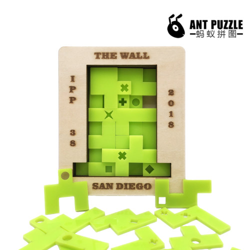 The WALL墙国外地狱难度超难烧脑拼图多层puzzle益智木质桌面玩具