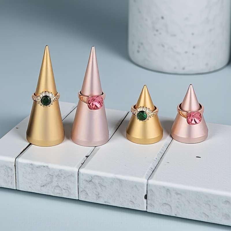 金属圆锥戒指展示架首饰戒指盒托